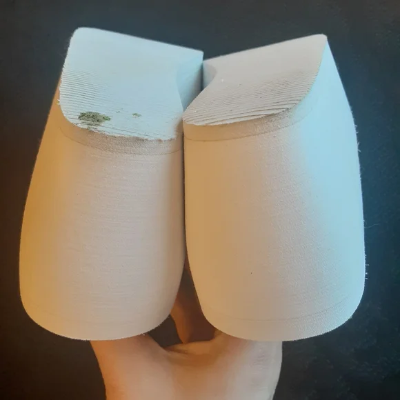 Elegant Gold and White Women's Sandals - Picture 7 of 8